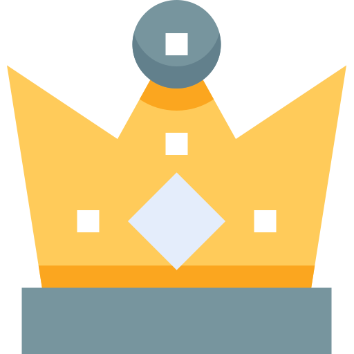 Crown Pixelmeetup Flat icon