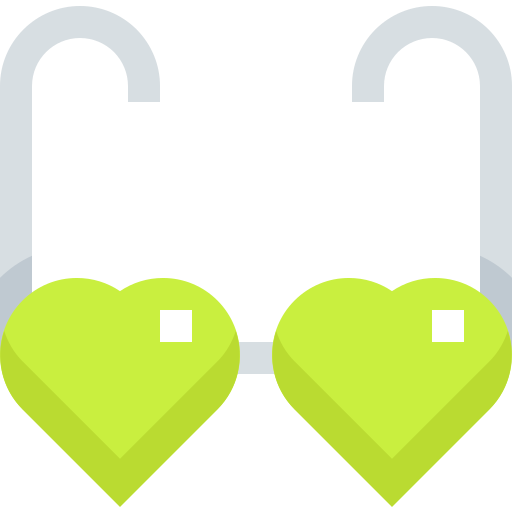 Очки в форме сердца Pixelmeetup Flat иконка