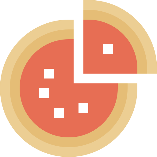 pizza Pixelmeetup Flat ikona
