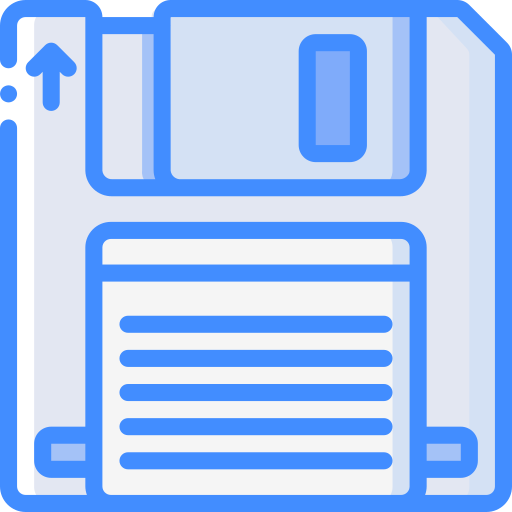 floppy disk Basic Miscellany Blue icona