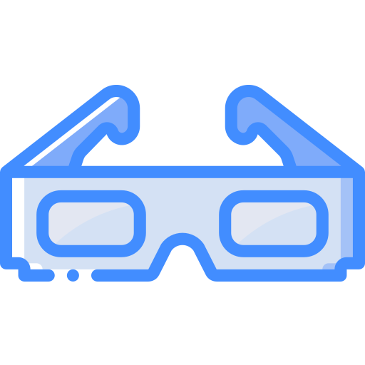 occhiali 3d Basic Miscellany Blue icona