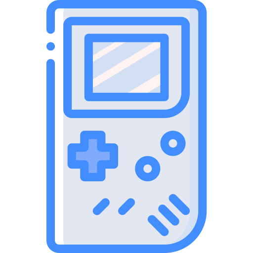 Game console Basic Miscellany Blue icon