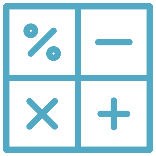 Calculator Generic outline icon