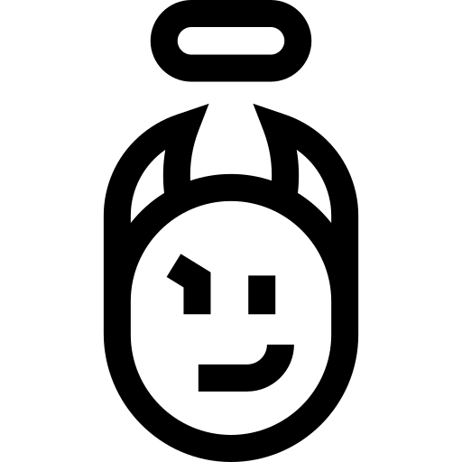 engel teufel Basic Straight Lineal icon