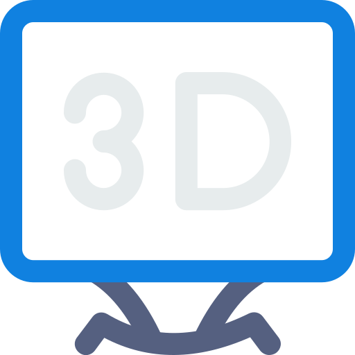 3d Generic outline icon