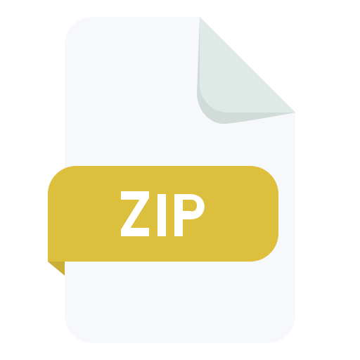 zip-archief Generic color fill icoon