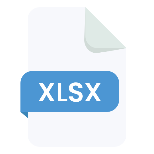 .xlsxファイル Generic color fill icon