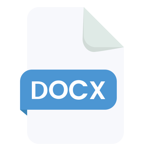 Docx extension Generic color fill icon