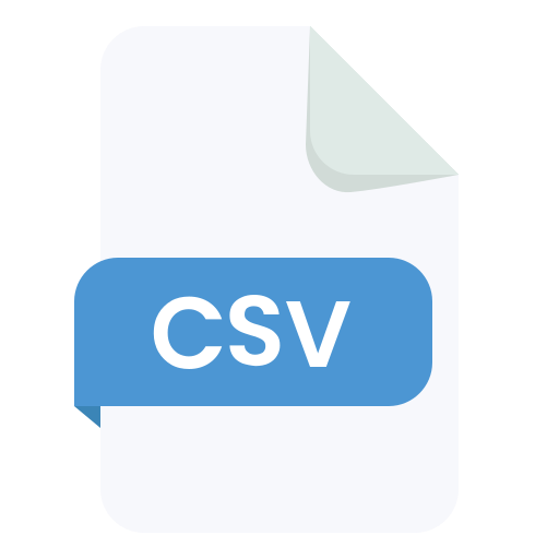 csv-document Generic color fill icoon