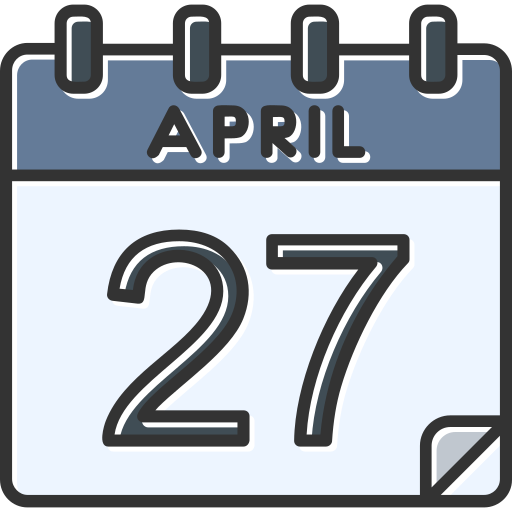 27 april Generic color lineal-color icoon
