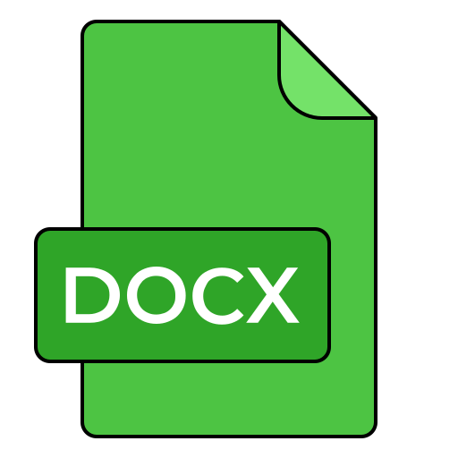 docx 확장 Generic color lineal-color icon
