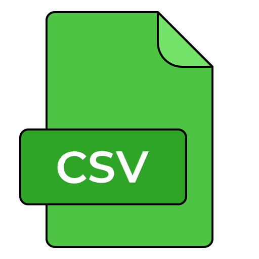 csv-dokument Generic color lineal-color icon