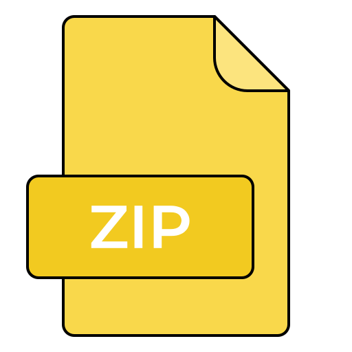 archivo zip Generic color lineal-color icono