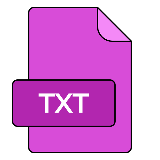estensione txt Generic color lineal-color icona