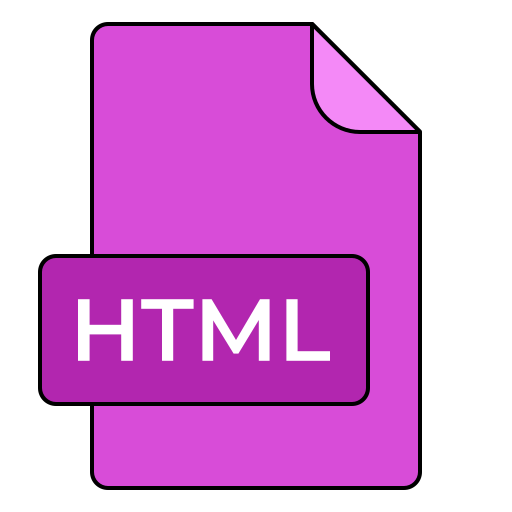 html-bestand Generic color lineal-color icoon