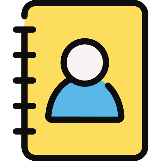 Contact book Generic color lineal-color icon