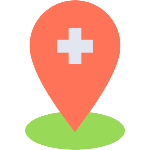 Hospital location Generic color fill icon