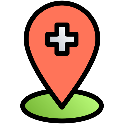 Hospital location Generic gradient lineal-color icon