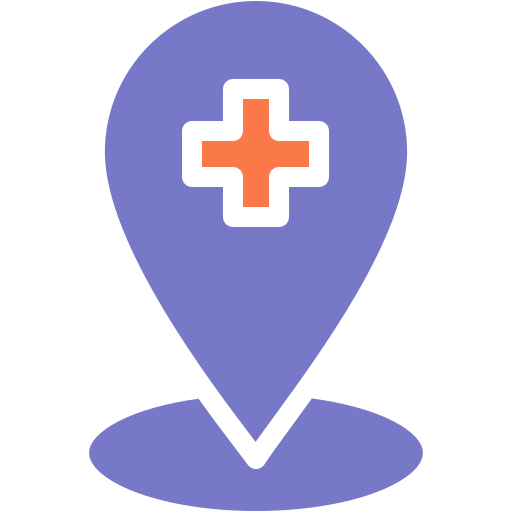 posizione dell'ospedale Generic color fill icona