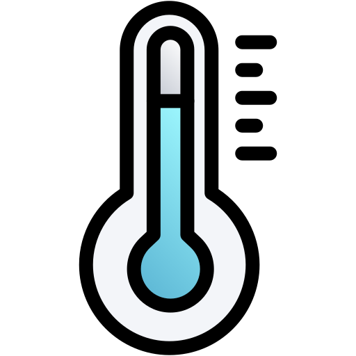 termometro Generic gradient lineal-color icona