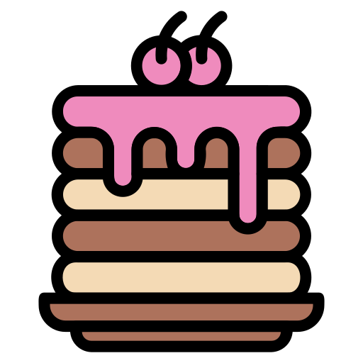パンケーキ Generic color lineal-color icon