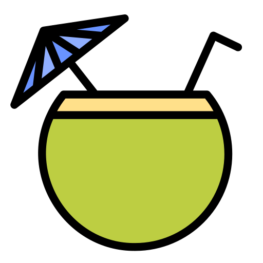boisson à la noix de coco Generic color lineal-color Icône