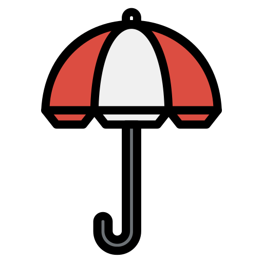 paraguas Generic color lineal-color icono