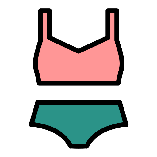 bikini Generic color lineal-color icoon
