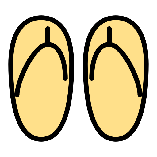 chinelo de dedo Generic color lineal-color Ícone