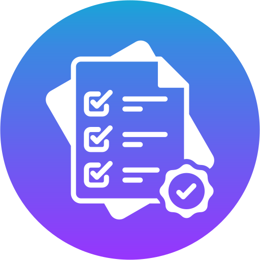 Document approval Generic gradient fill icon