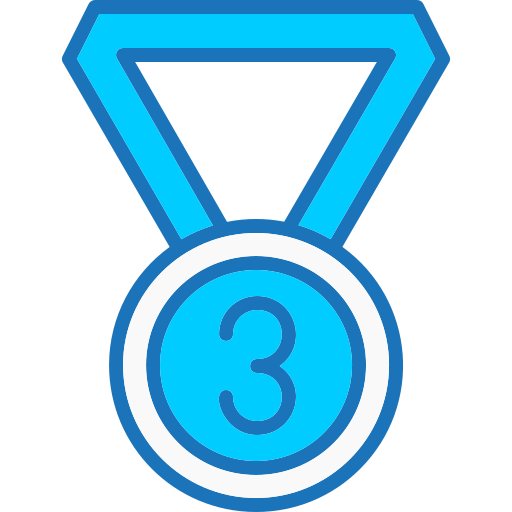 medalla de bronce Generic color lineal-color icono