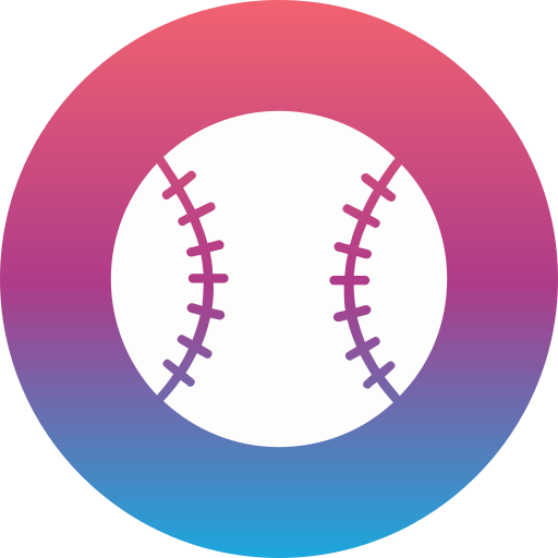 Бейсбол Generic gradient fill иконка