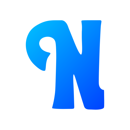 litera n Generic gradient fill ikona