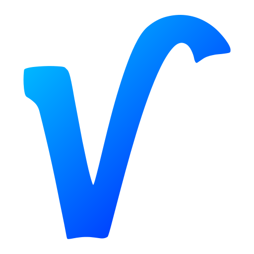 文字v Generic gradient fill icon