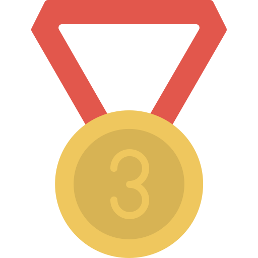 medalha de bronze Generic color fill Ícone