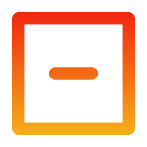 minus Generic gradient outline icon