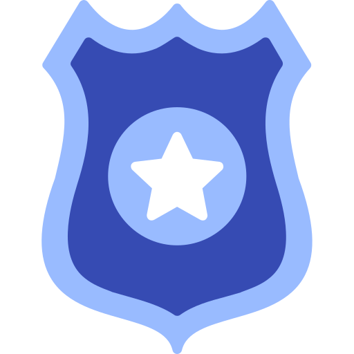 Значок полиции Generic color fill иконка