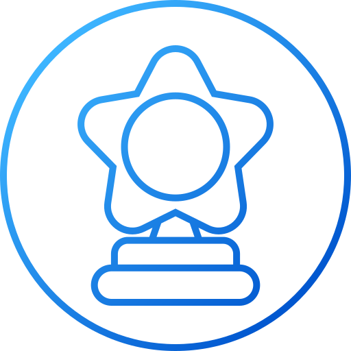 Trophy star Generic gradient outline icon