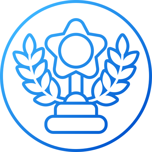 estrella del trofeo Generic gradient outline icono