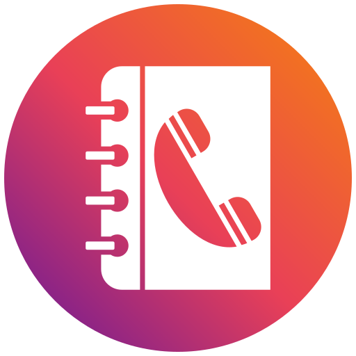 Contact book Generic gradient fill icon