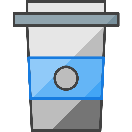 Coffee cup Inipagistudio Lineal Color icon