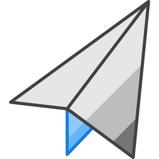Paper plane Inipagistudio Lineal Color icon