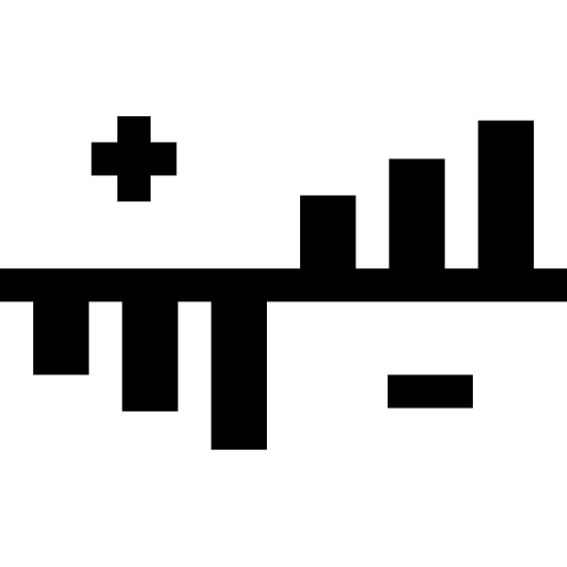 diagramma Basic Straight Filled icona