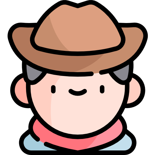 Cowboy Kawaii Lineal color icon