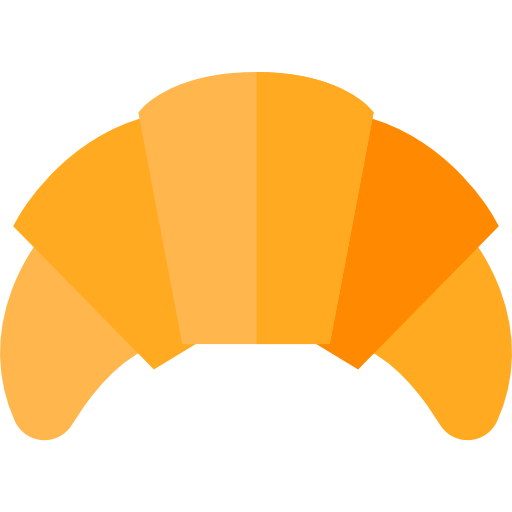 Croissant Basic Straight Flat icon