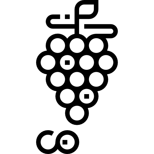 uvas Detailed Straight Lineal icono
