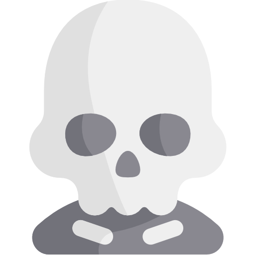 skelett Kawaii Flat icon