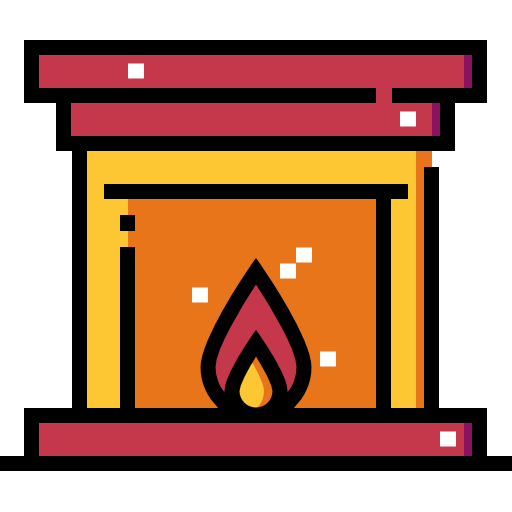 暖炉 Detailed Straight Lineal color icon