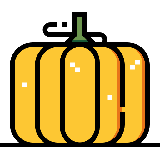 かぼちゃ Detailed Straight Lineal color icon