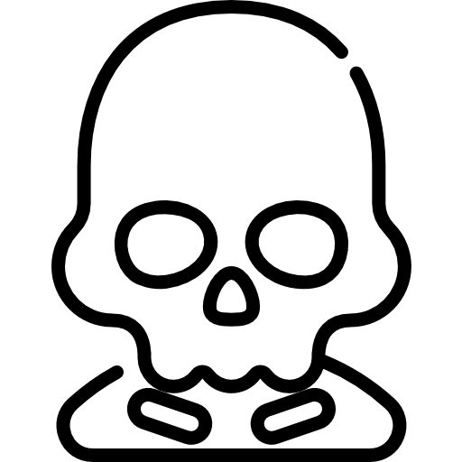 Skeleton Kawaii Lineal icon